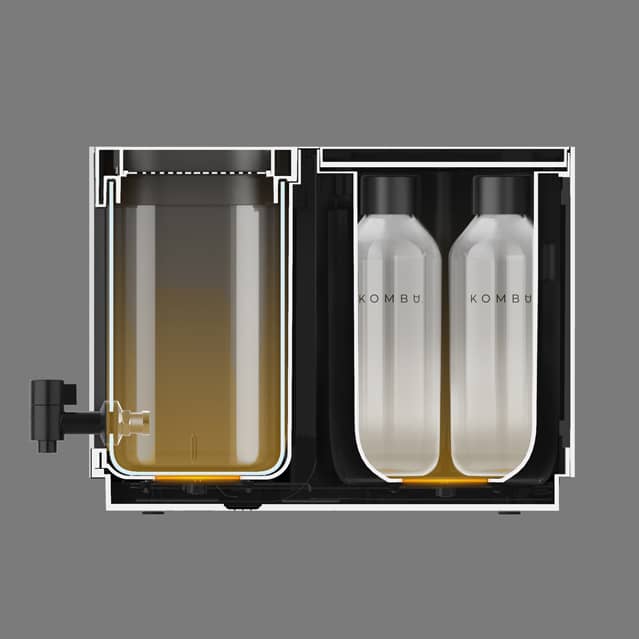 Kombu kombucha machine cutaway